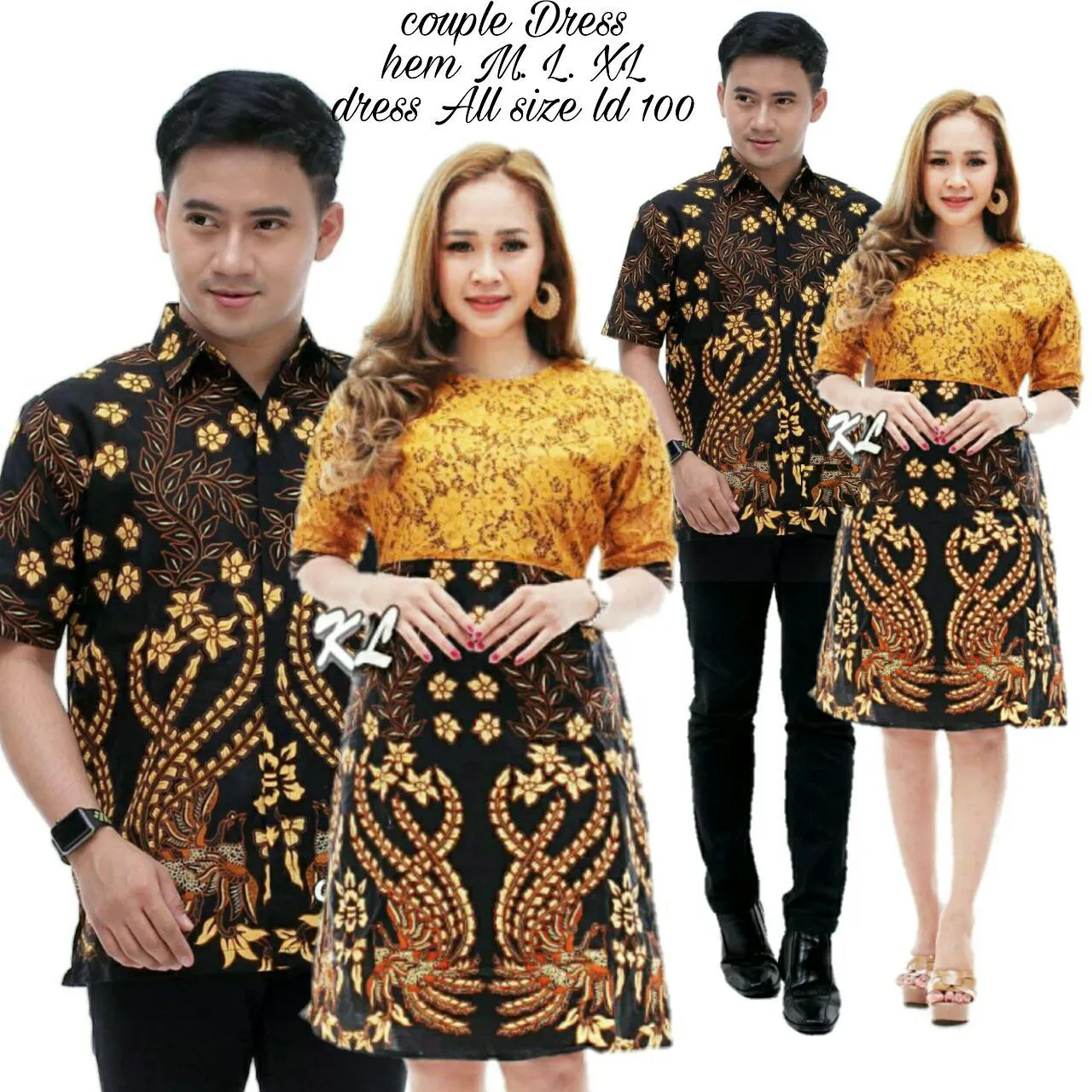 batik couple dress