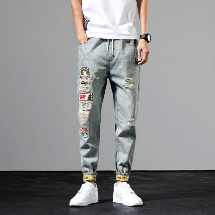 seluar jeans lelaki Jeans Men Original Slim Fit Embroidered Straight ...