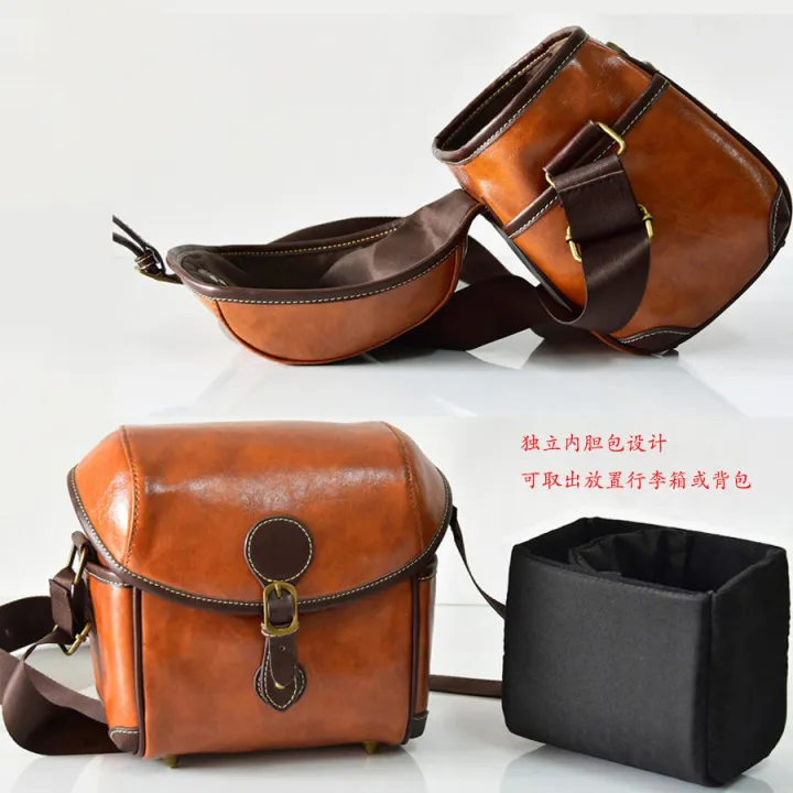 Canon Mirrorless Camera Bag SX70 M6 M5 M50II M100 KISS 200D Leather Bag