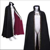 Halloween Vampire Costume Adult Kids Dracula Devil Witch Cosplay Cape Medeival Gothic Steampunk Death Cloak Metal Chain