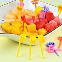 Cartoon Fruit Fork Toothpicks Cute Animal Food Selection Mini Lunch Box Decoration Childrens Food Supplement Tool