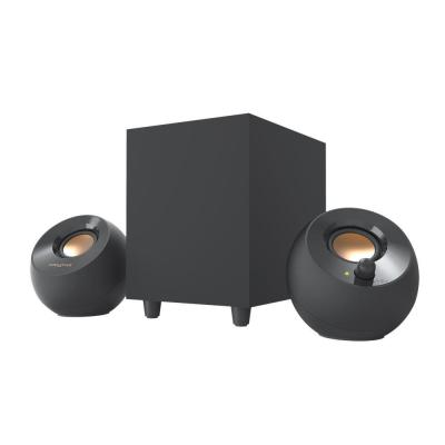 JIB SPEAKER (ลำโพง) CREATIVE PEBBLE PLUS - 2.1 USB DESKTOP SPEAKERS WITH SUBWOOFER (BLACK)