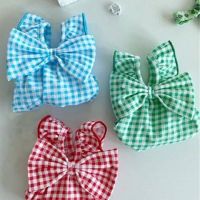 Red Bowknot Dog Clothes Vest Suspenders Pet Clothing Small Dogs Print Breathable Kawaii Costume Spring Summer Ropa Para Perro