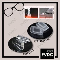 （A VOGUE）☄∈✈ FVDC SYSTEM 3 Eyeglasses Nose Pads D Shape Slide on Push replacement repair kit