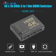4K HDMI Video Switch Splitter 5x1 Switcher Selector Adapter with Remote