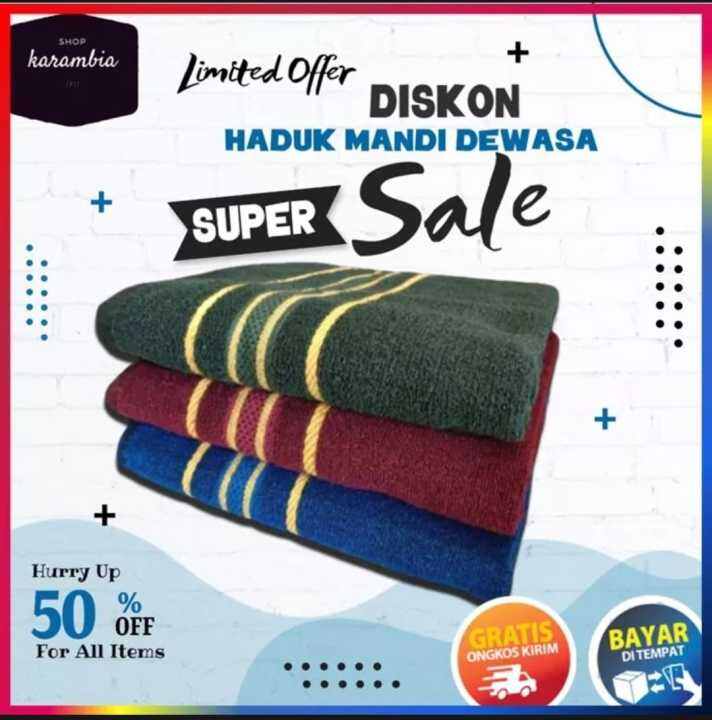 Cuci Gudang Handuk Mandi Towell Dewasa Jumbo Tebal Halus Lazada