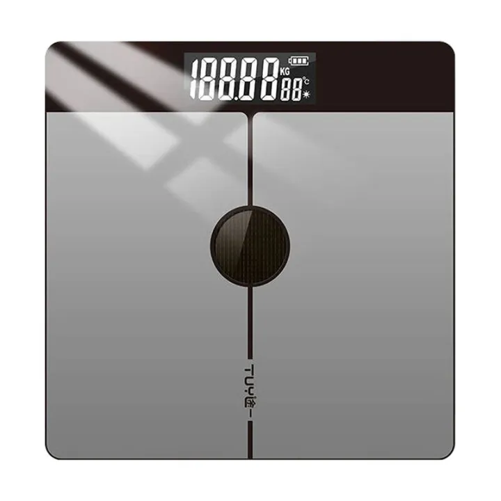 Solar Rechargeable Home Electronic Scales Weight Health Scale Human