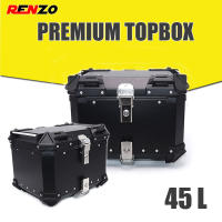 Renzo YOYOCAM กล่องหลัง ปี๊ปหลัง กล่องหลังอลูมิเนียม Aluminium 45L 55L Premium กล่องหลัง มอเตอร์ไซค์ TOPBOX กล่องท้ายรถ กล่องเก็บของ + ฐานกล่อง