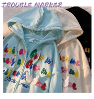 TroubleMaker เสื้อฮู้ด เสื้อแขนยาวอบอุ่น หลวมและสบาย แฟชั่น น่ารัก สบาย ชิค WWY23933RP 39Z230926