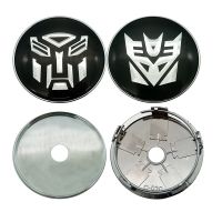 NEW Car 4Pcs/1Set 60mm Transformers Autobots Decepticons Logo Car Wheel Center Hub Caps Car Badge Emblem