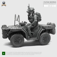 135รูปเรซินทหาร Terrain Vehicle Terrain Car US Military Seal Commando Assembly Model Kit Self-Assembled MOO-07