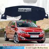 Dashboard Cover Protective Pad for Peugeot 308 T9 2014 2019 308 308sw 308GTI Car Accessories Dash Board Sunshade Carpet Anti-UV