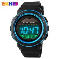 2018 New Energy Solar Watch Mens Digital Sports LED Watches Men Solar Power Digital Electronic Watches Relojes Montre Homme