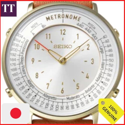 SEIKO Metronome Watch Standard Line (camel) SEIKO节拍器手表标准系列（驼色） | Lazada