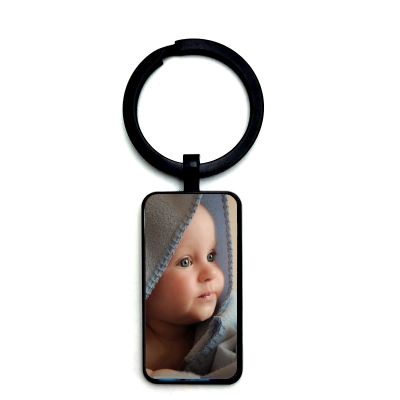 【CW】﹊  Personalizeds Photo Pendants Custom Rectangular Keychain of Your Baby Child Mom Dad Grandparent Loved Member