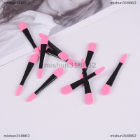 mishun318862 10pcs disposable Double ended Eye Shadow applicators ฟองน้ำแต่งหน้าแปรงความงาม