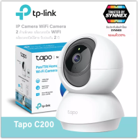 IP Camera : TP-LINK Tapo C200 กล้องวงจรปิด คมชัด2ล้านพิกเซล หมุนได้360องศา ใช้งานง่าย ดูและพูดผ่านมือถือได้ ของแท้ประกันซินเน็ค