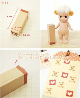 H096 ตัวปั๊ม ตรายาง ตราปั๊ม Love Diary Stamp set (มีหมึกแยกขาย)