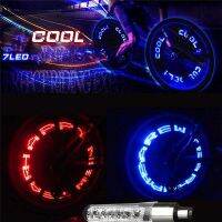 Bike Light Led Mountain Bicycle Light Tire Gas Nozzle Valve Core Glow Stick Cycling Lamp Tyre Caps Wheel Spokes Flash Light Lights Reflectors