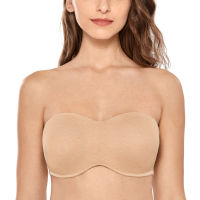 Womens Smooth Seamless Invisible Underwire Strapless Minimizer Bra