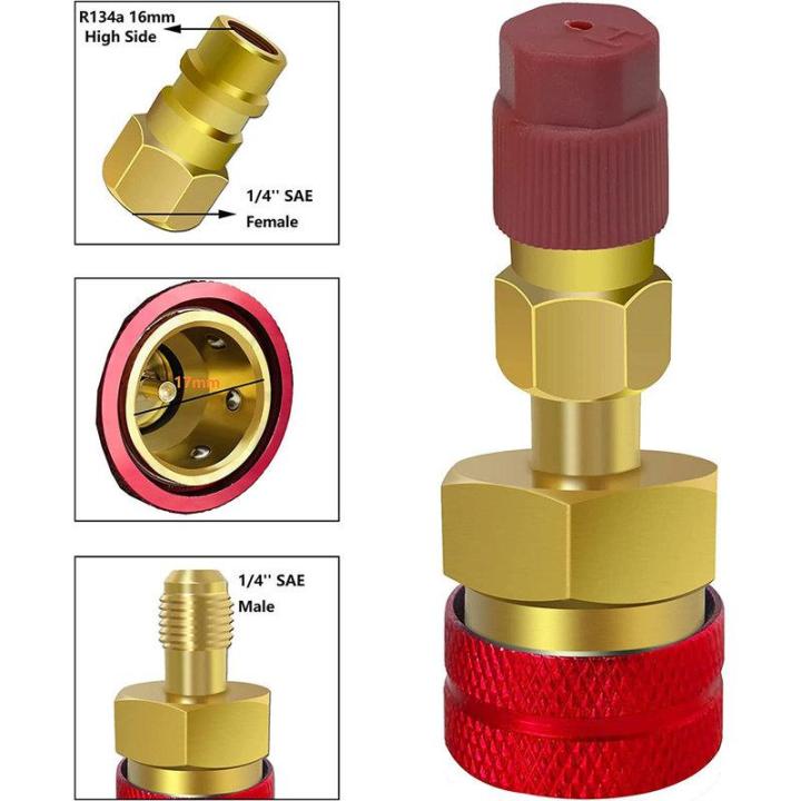 สูงและต่ำด้าน-coupler-ด่วน2ชิ้น-r1234yf-สูงและต่ำด้าน-c-oupler-ด่วนสำหรับรถเครื่องปรับอากาศ-ac-ชาร์จ-r1234yf-เพื่อ-r134a-c-oupler-ด่วน