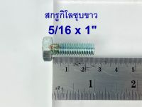 สกรูกิโลชุบขาว 5/16-18 x 1” (บรรจุ1กิโลกรัม)