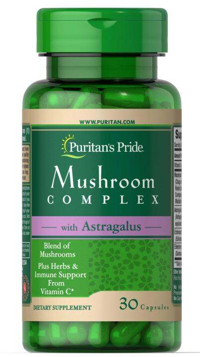 Puritans Pride Mushroom Herbal Complex Immune 30 Capsules Lazada