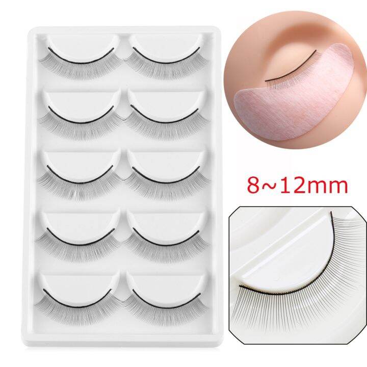 5pairs-synthetic-hair-false-eyelashes-makeup-beginner-training-individual-practice-teaching-lashes-extensions-supplies-8-12mm