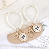 hyf▨● New Car Keychain Pendant Metal Round Card Accessories Decoration for Bow Knot