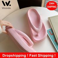 New Flip Flops Cloud Slippers EVA Soft Sandals Women 2023 Thick Soled Woven Designer Shoes Home Shoe Non-Slip Beach Slides