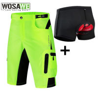 WOSAWE Mens Downhill Cycling Shorts Water Resistence Thin Breathable Riding Clothing Bicycle Sportswear MTB Bike Shorts Tight