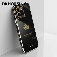 DKHORSING เคสโทรศัพท์ใบเมเปิล TECNO Camon 20 /Camon 20 Pro 4G 5G / Camon 20 Premier 5G ซิลิโคนเคลือบอิเล็คโทรเพลทปลอกอ่อน Tecno Camon20 Pro 2023เลนส์ป้องกันฝาปิดโทรศัพท์สมาร์ทกันกระแทก