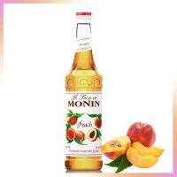 บริการเก็บเงินปลายทาง Monin Peach Syrup ไซรัปพีช ขนาด 700 ml. น้ำผลไม้เข้มข้น ไซรัป น้ำเชื่อมผลไม้