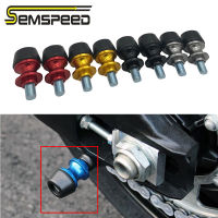 SEMSPEED 1คู่10มม.M10รถจักรยานยนต์CNCหลอดสวิงอาร์มขาตั้งสกรูSliderสำหรับKAWASAKI Z125 Z650 ER6N Z750 Z750R Z250 NINJA 250 250R Z1000 1000 Versys 650 1000