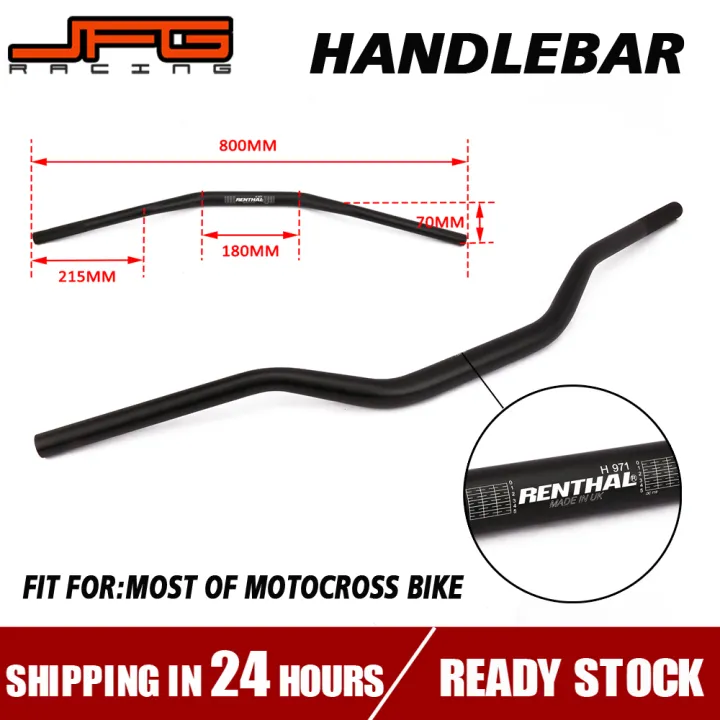 Jfg Racing Motorcycle Black Renthal Handlebar Fat Bar Mm For Ktm Exc Sx Sxf Xcw Xcwf Mx