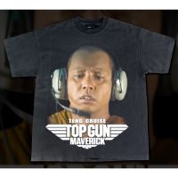 [S-5XL]เสื้อยืดผ้าฝ้าย TOP GUN TENG  Bootleg T-ShirtS-5XL