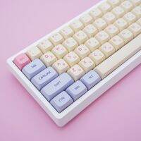 Keycaps XDA Profile และตัวสนับสนุนภาษา61/64/68/78/84/87/96/980/108ฝาปิดสีชมพูสำหรับแป้นพิมพ์ Machanical