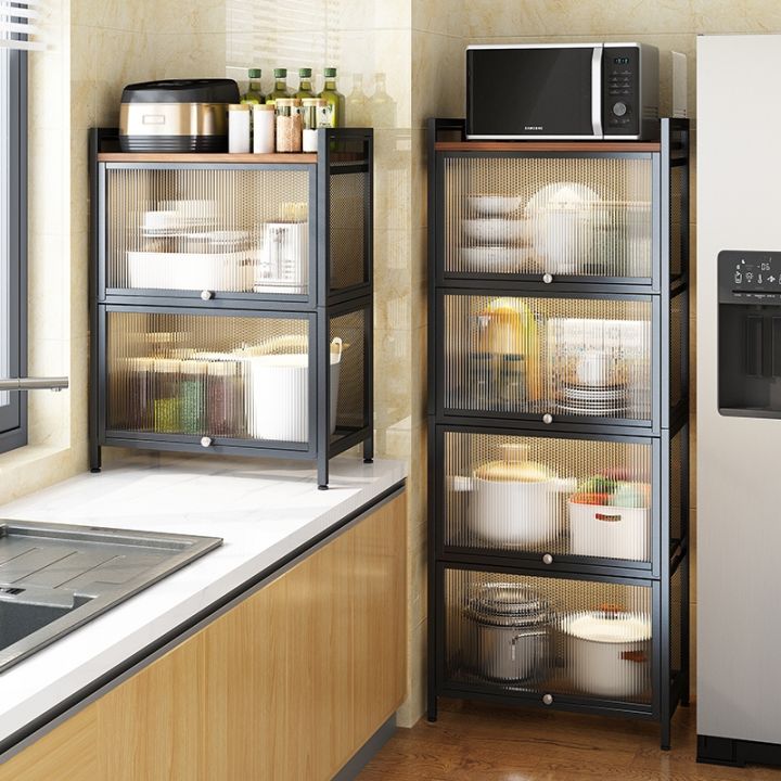 ชั้นวางของในครัว-kitchen-shelf-ตู้วางของ-มีประดู-2-3-4-5ชั้น-นวางของ-ตู้เก็บของ-มีประดู-ตู้เก็บเครื่องครัว