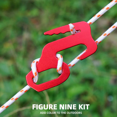 Spot parcel post9 Font-Shaped Multi-Function Binding Tool Canopy Tent Rope Tightening Adjustable Buckle Outdoor Camping Binding Buckle EDC Hanging Buckle