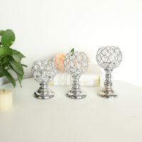 [SIMHOAMY] Crystal Votive Candlesticks Candle Holder Wedding Event