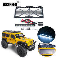 AXSPEED โลหะแร็คหลังคากระเป๋า C Arrier ไฟ LED ยืดหยุ่นสุทธิสำหรับ Axial SCX24 AXI00002 124 RC รถยนต์อุปกรณ์ตกแต่งชิ้นส่วน