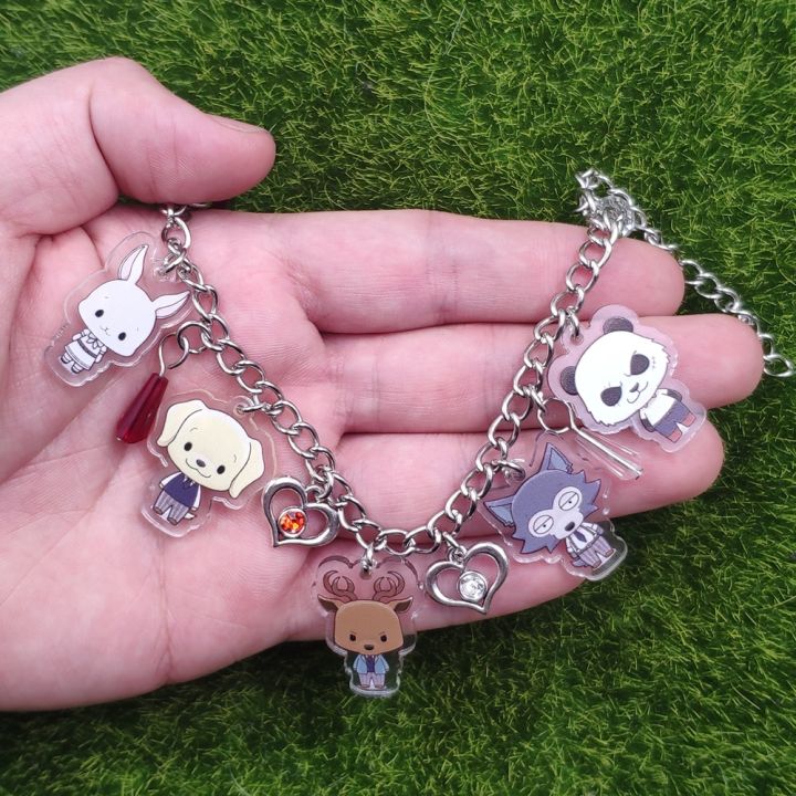 hot-sale-acrylic-charm-beastars-chain-anime-bracelet-for-unisex-women-heart-bead-jewelry-cute-unique-birthday-party-gift