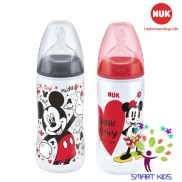 Bình sữa NUK Premium Choice nhựa PP 300ml núm ti Silicone S2 - M Mickey