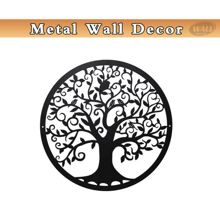 metal wall art hanging home decor tree of life family tree living room