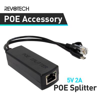 【In-demand】 ยี่ห้อ IEEE 802.3af มาตรฐาน10/100M PoE Splitter 5V 2A กำลังขับผ่าน Ethernet สำหรับกล้อง IP ขั้วต่อ USB