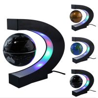 Magnetic Levitation Globe Novelty Light Rotating World Map LED Desk Lamp Children Gift Table Lamp For Home Office Decoration