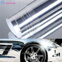 Latutterfly Universal Car Auto Vehicle Mirror สติกเกอร์รูปลอก Silver Gloss Vinyl Car Film【cod】