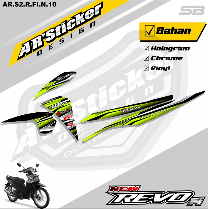 Revo Sticker Striping Revo FI new - Stiker Motor Keren Setiker REVO FIT ...