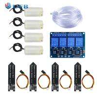 ชุดอุปกรณ์อิเล็กทรอนิกส์รีเลย์4CH ชลประทานอัตโนมัติ DC 3.3-5.5V ระบบรดน้ำด้วยตัวเองสำหรับดอกไม้สวน