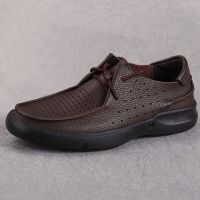 HOT11★รองเท้าหนังผู้ชายหนังฤดูร้อนผู้ชายรองเท้ารองเท้า Soled Cal Zapatillas Hombre Chaussure Homme